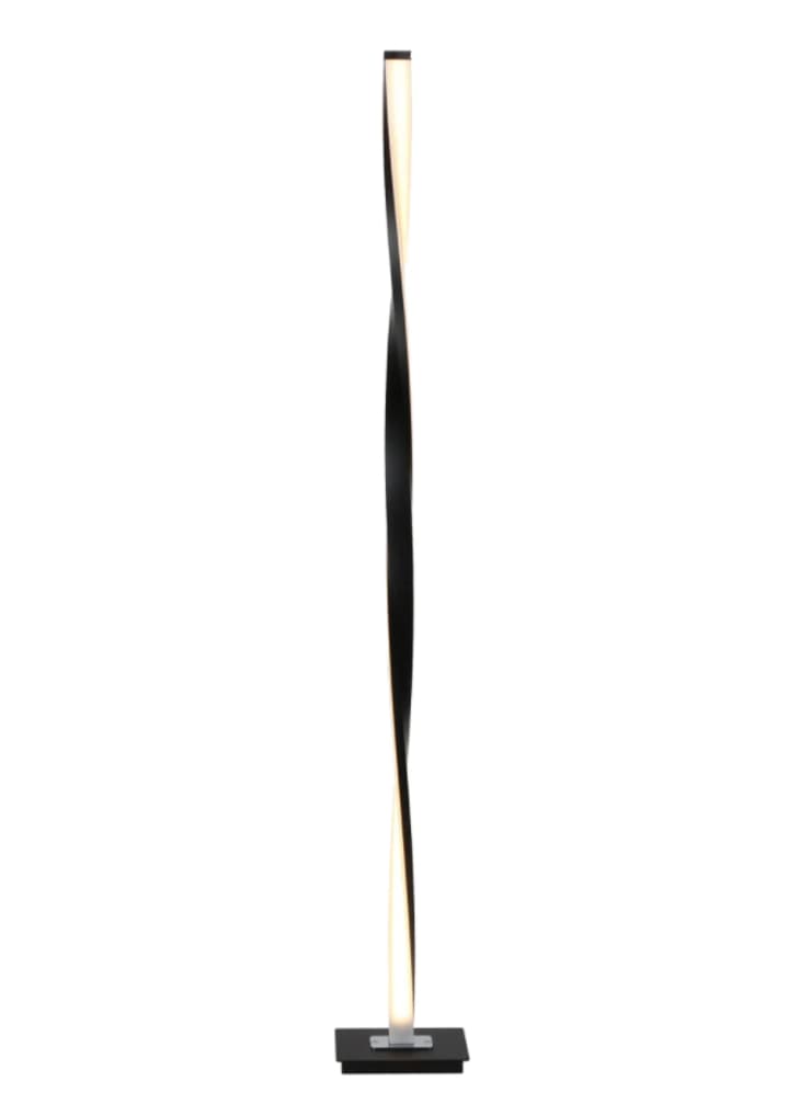 Brightech Helix LED Floor Lamp - 48" Tall Dimmable Pole Lamp For Living Room & Bedroom, Platinum Silver - View #9